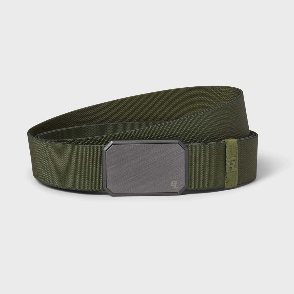 GROOVE Men’s Magnetic Buckle Belt, ONE SIZE, Color: Gunmetal, NWT